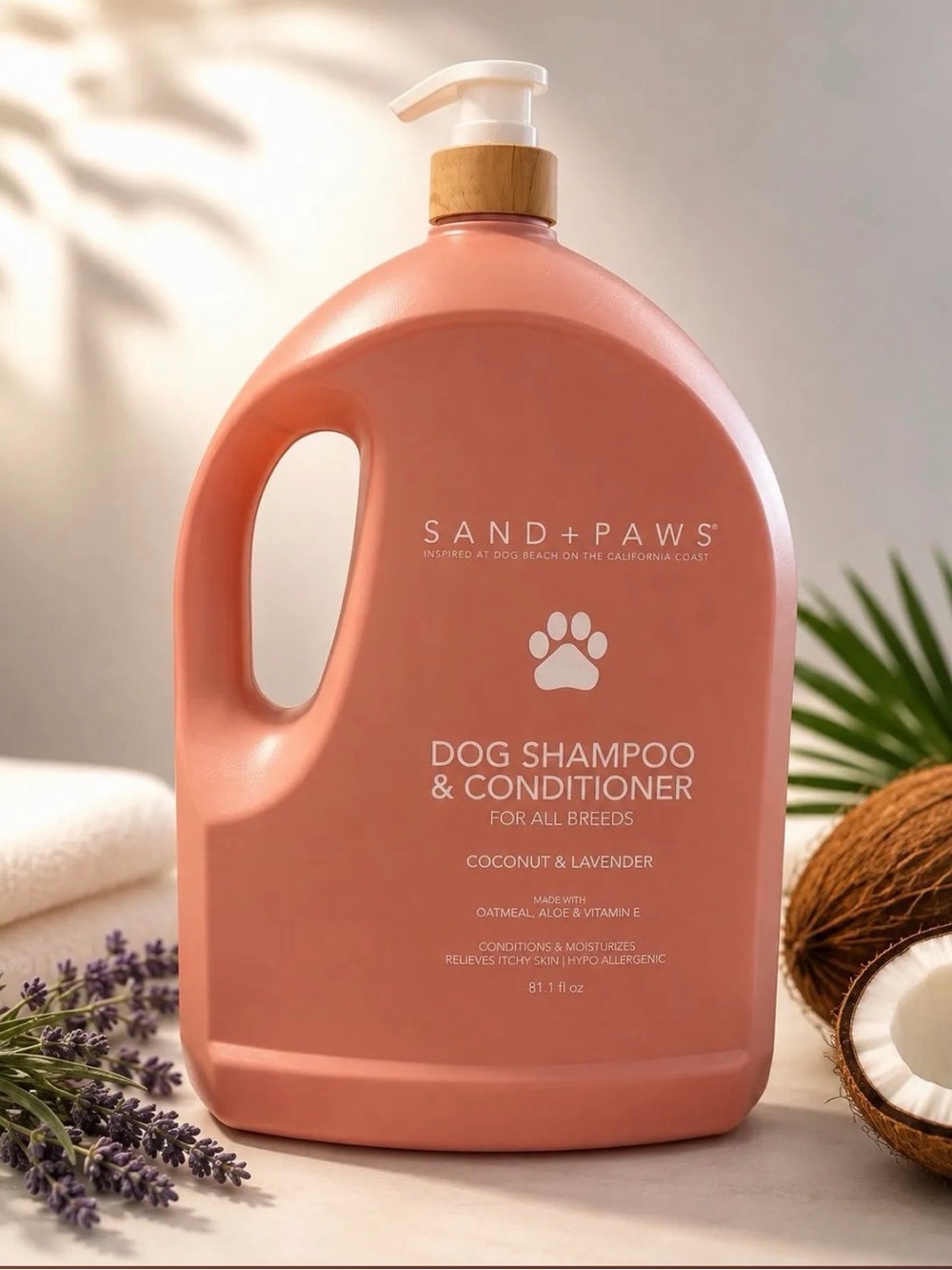 Coral Coconut & Lavender Dog Shampoo & Conditioner - 81.1 fl oz